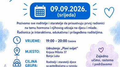 Nova podrška roditeljima: U Banjaluci počinje ciklus radionica o izazovima puberteta