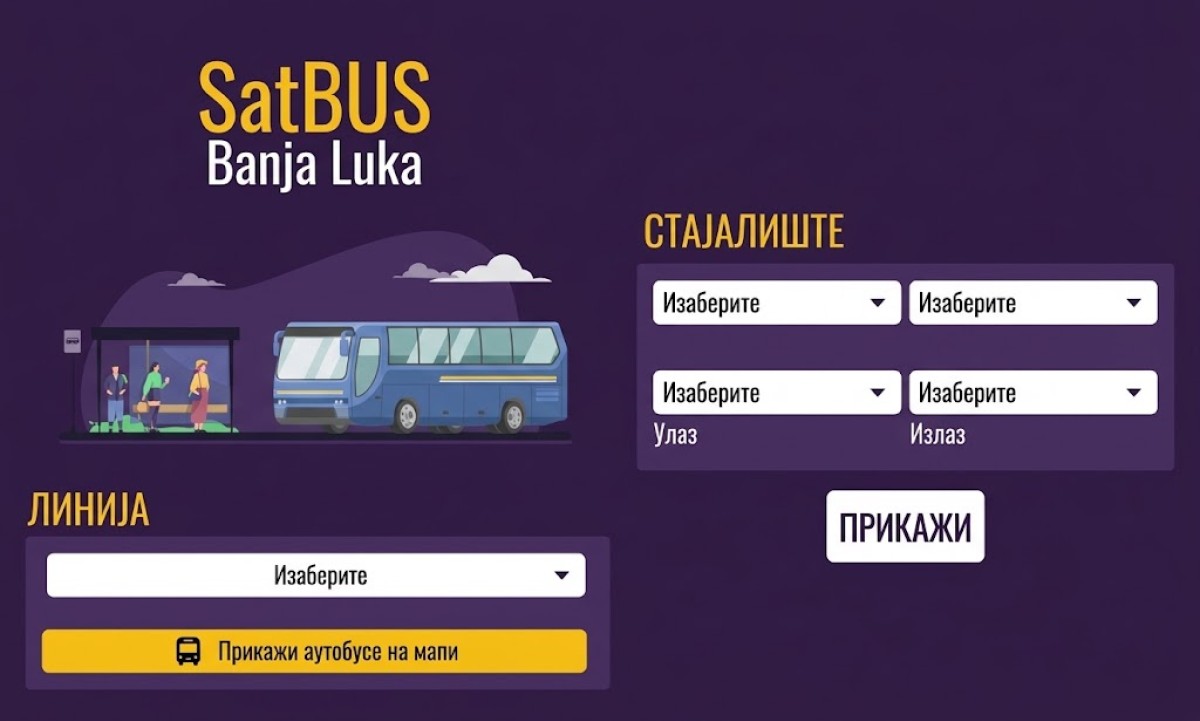 Sat BUS Banja Luka pruža uvid u dolazak gradskih autobusa