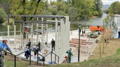 Banjalučka riva pred otvaranjem: Posljednje pripreme i radovi uz obalu Vrbasa