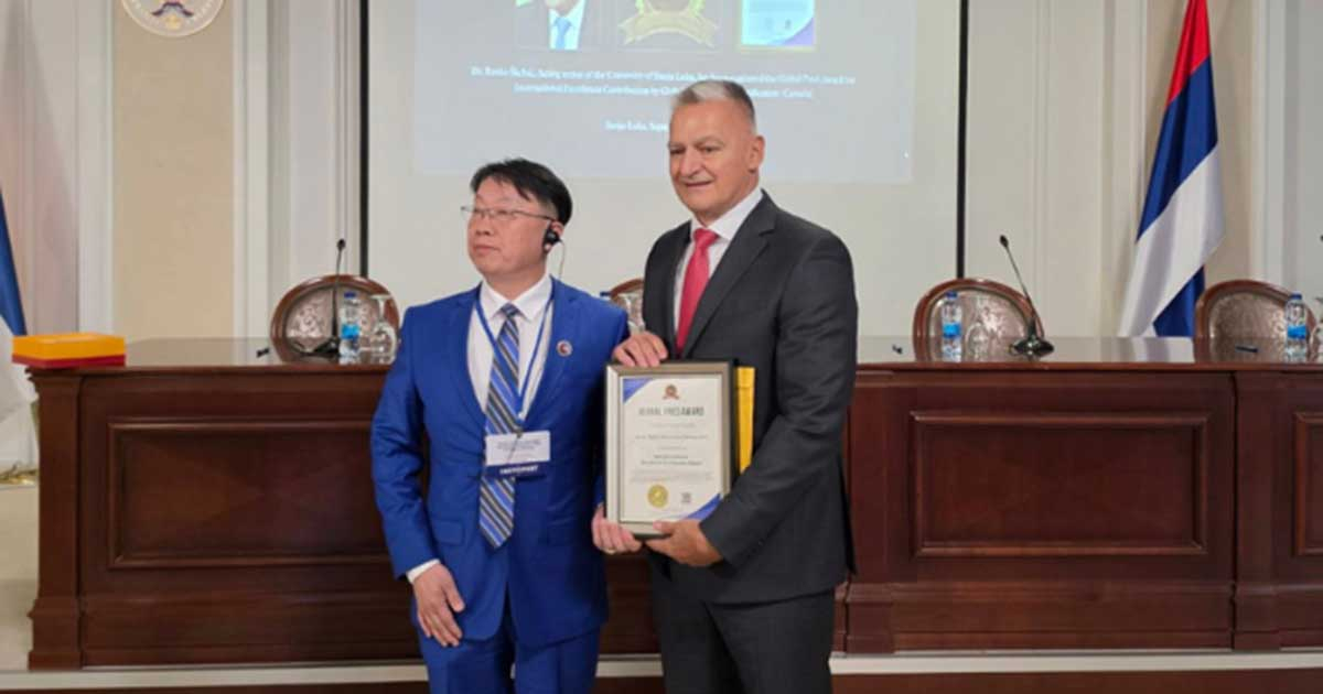Ranko Škrbić dobitnik nagrade Global FRED