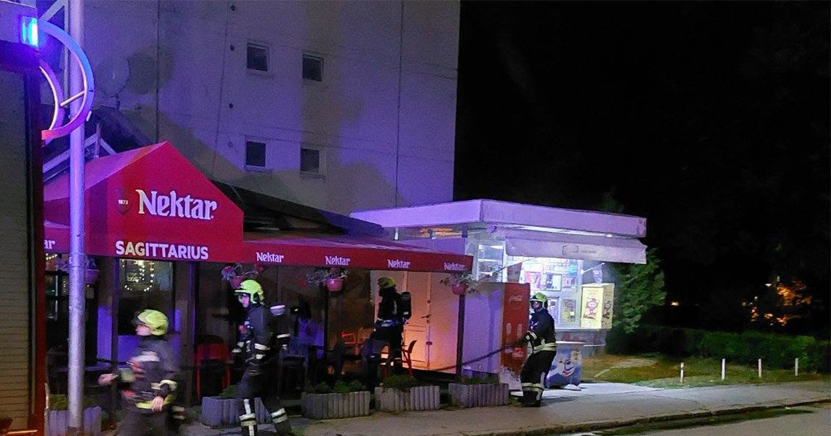 Požar u kafiću i više intervencija vatrogasaca u Banjaluci