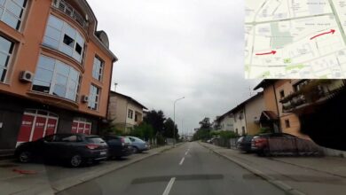 Vjetar oborio stablo na automobile u Ulici Miše Stupara