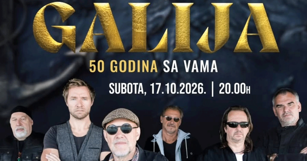 Veliki koncert grupe Galija u Banjaluci za pola vijeka rada