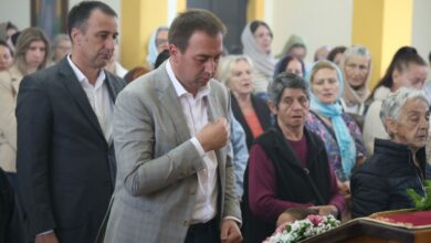 Goran Selak u Šargovcu na liturgiji za Krstovdan