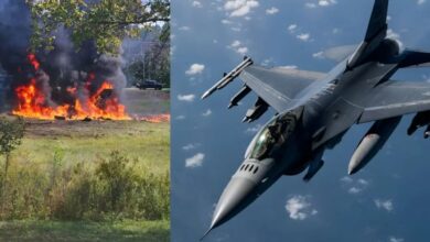 Pad aviona F-16 u Mičigenu izazvao požar i evakuaciju mještana