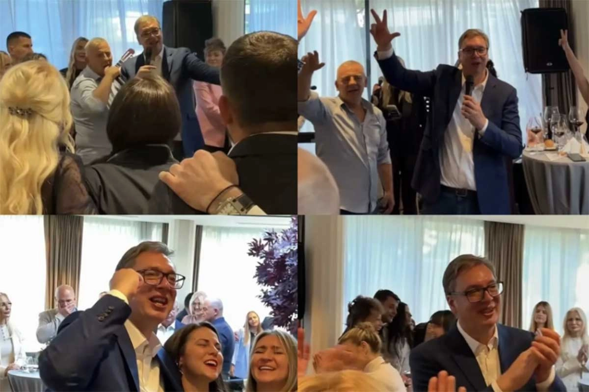 Aleksandar Vučić obilježio kraj mandata uz pjesmu i ples