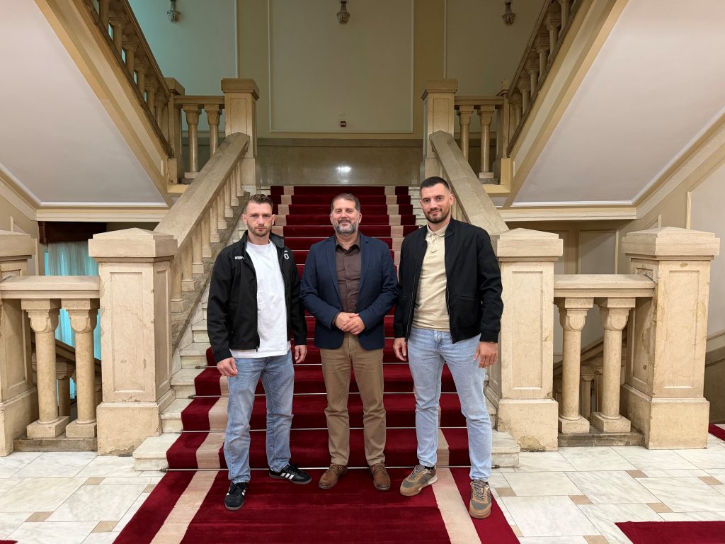 Svjetski šampion Ognjen Topić na prijemu u Gradskoj upravi