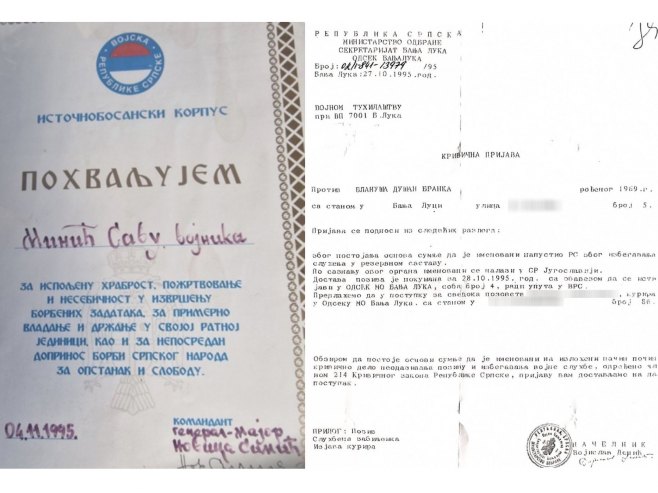 Novi ratni dokumenti o Savi Miniću i Branku Blanuši