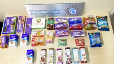 Kofer pun slatkiša na aerodromu u Memingenu: Policija oduzela 15 kilograma poslastica