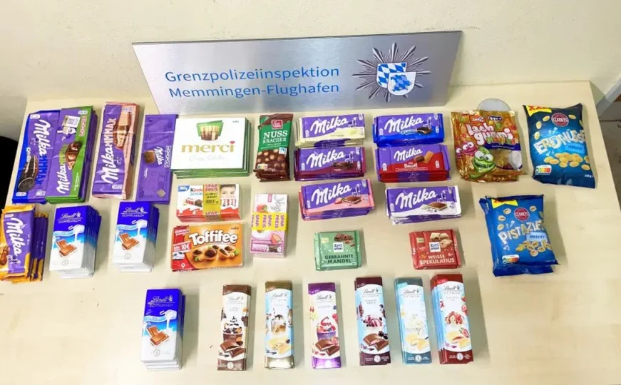Kofer pun slatkiša na aerodromu u Memingenu: Policija oduzela 15 kilograma poslastica