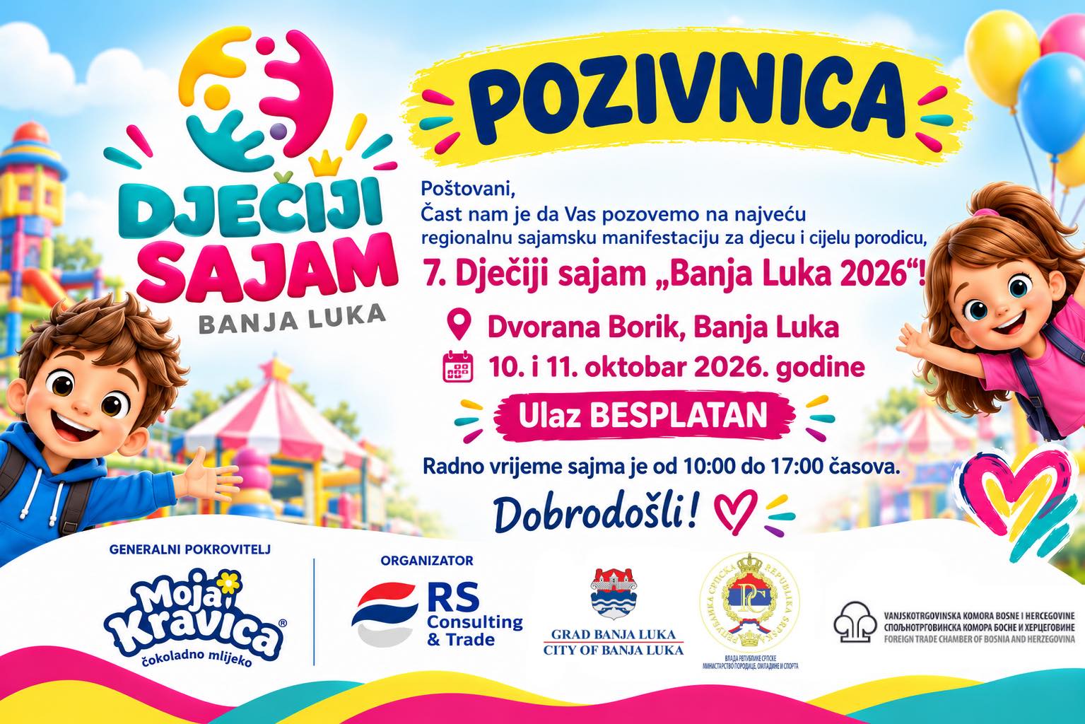 Dječiji sajam ovog vikenda u dvorani Borik: Zabava i druženje za najmlađe