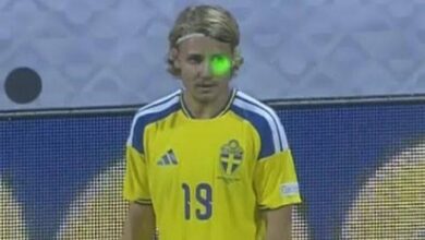Laserom ometali švedskog fudbalera na Bilinom polju