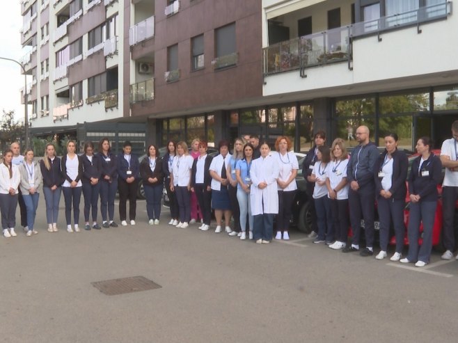 Goran Talić ispraćen aplauzom i sirenama radnika Instituta