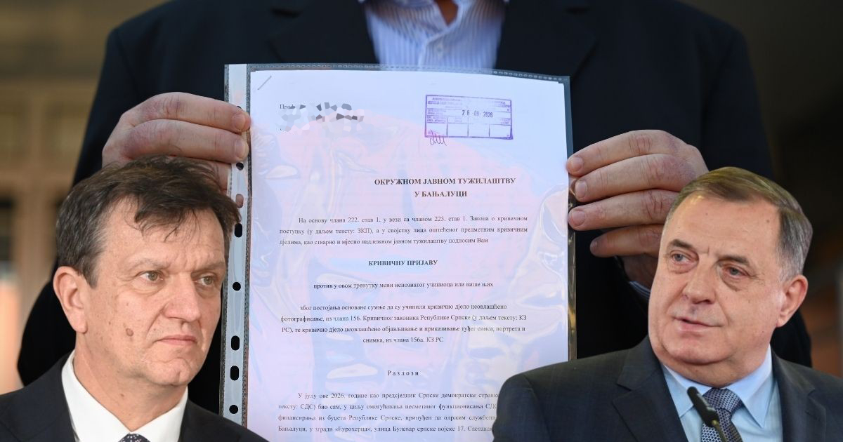 Prijava Branka Blanuše u radu: Tužilaštvo formiralo predmet