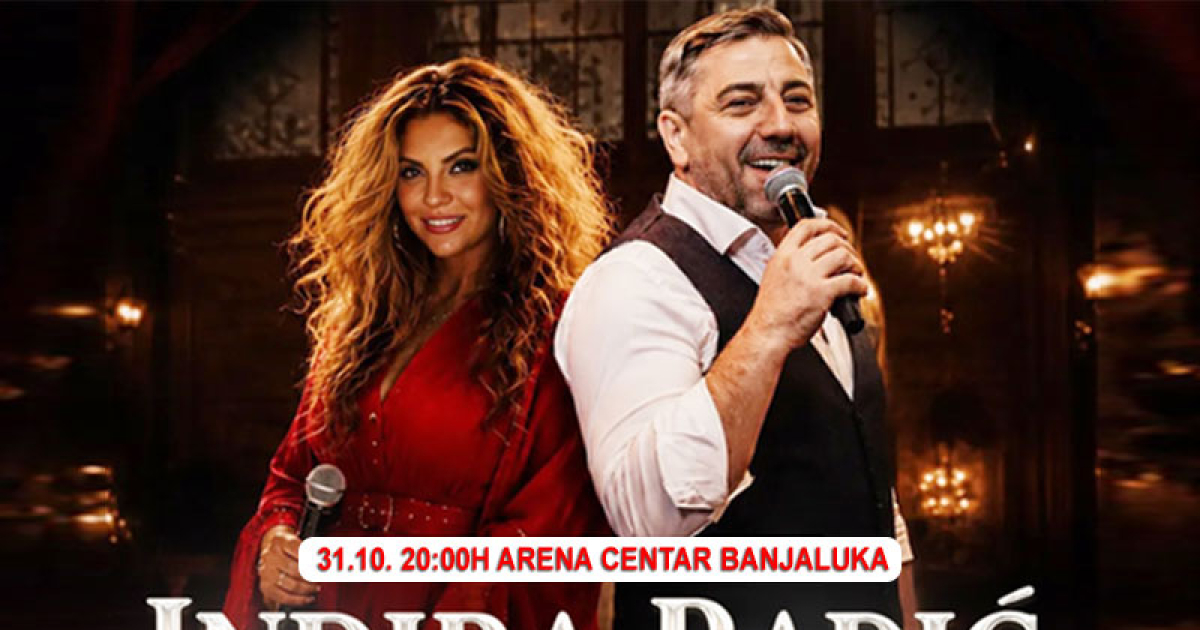 Indira Radić i Jovan Perišić krajem oktobra stižu pred banjalučku publiku