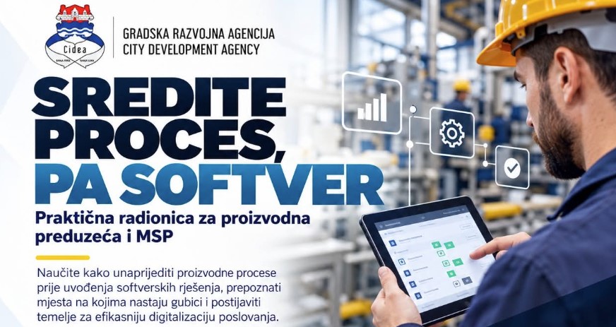 Sredite proces, pa softver: radionica za proizvodna i mala preduzeća u Banjaluci
