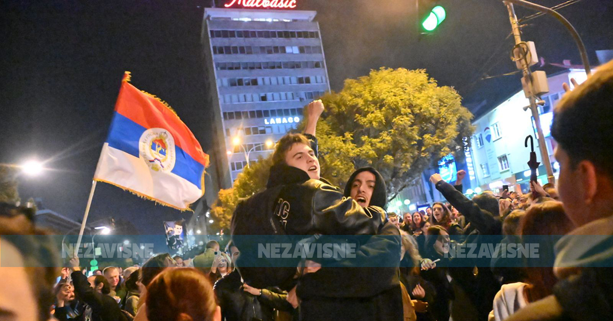 Pobjeda Studentske liste proslavljena na ulicama Banjaluke