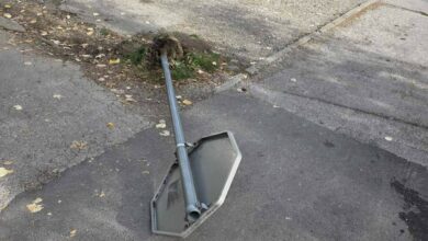 U Ulici kralja Petra II pao saobraćajni znak: Baka i dijete pukom srećom izbjegli tragediju