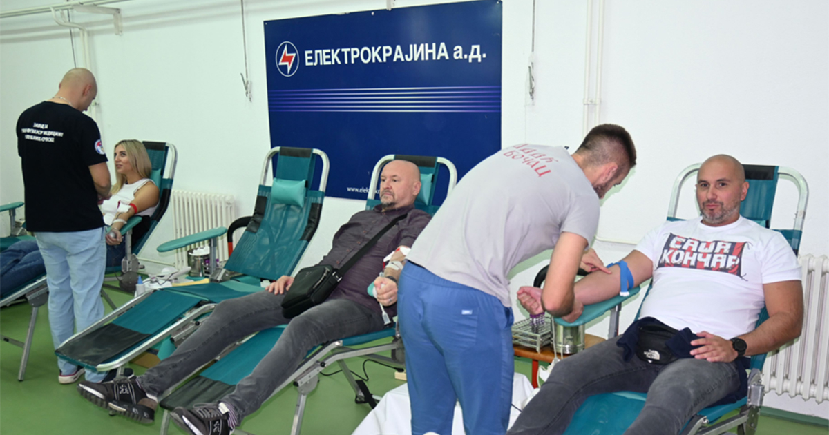 Akcija davanja krvi okupila radnike Elektrokrajine u Banjaluci
