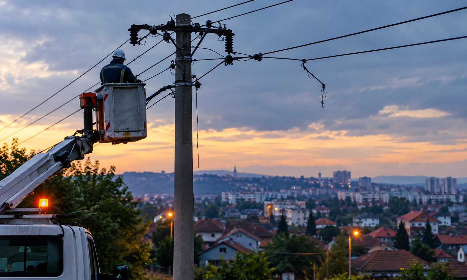 Kvar na dalekovodu ostavio dio Lauša bez električne energije