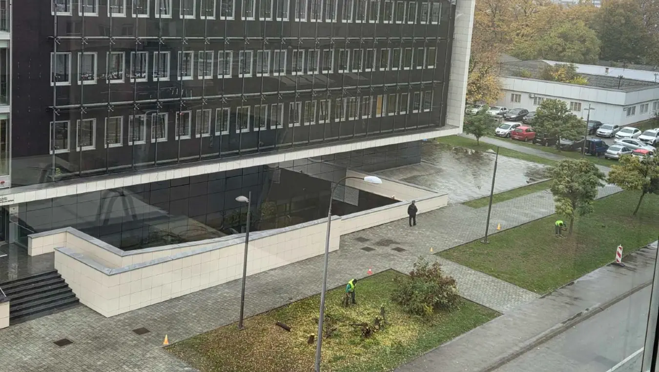 Rekonstrukcija zelene površine u centru grada: Zašto se uklanja drveće kod Centralne banke