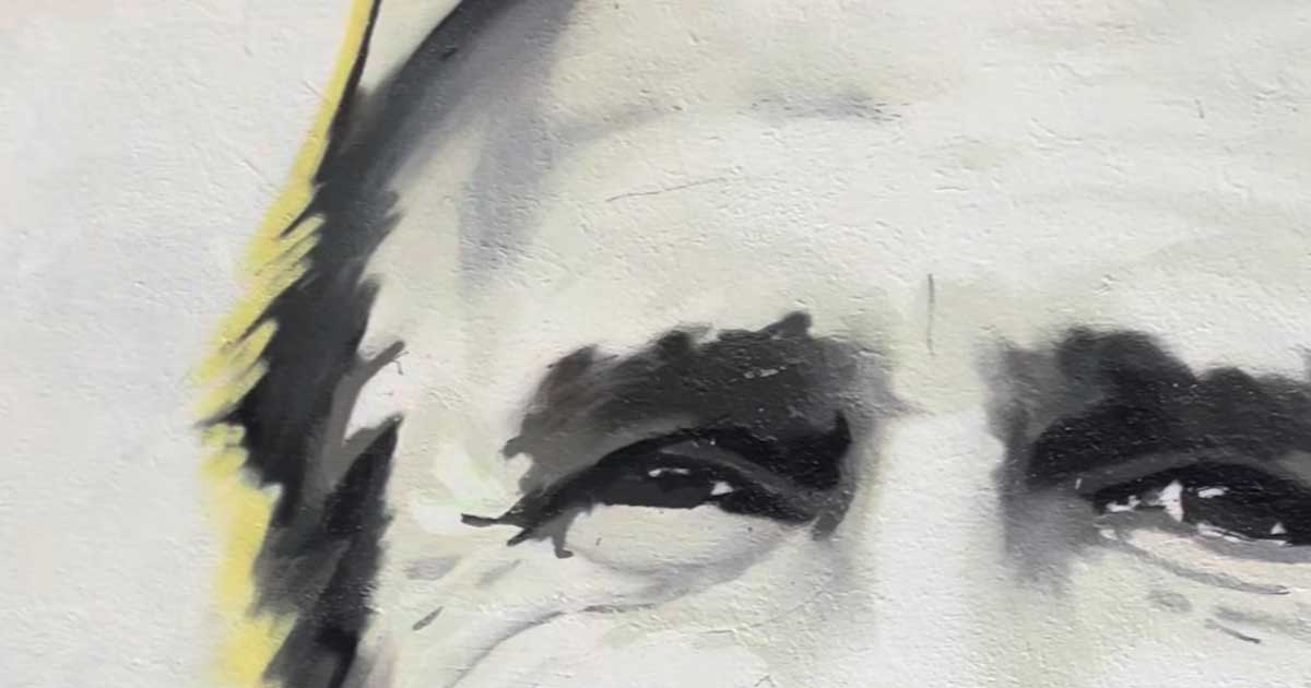 Novi mural Čika Ale osvanuo na obali Vrbasa naspram Kastela