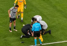 Bruno Duarte srušio se na travnjak poslije udarca u grudi
