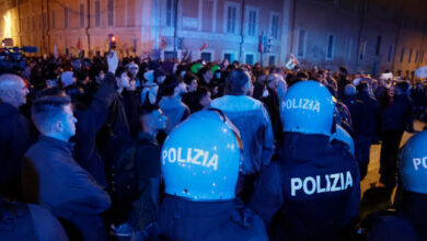 Vodeni topovi i hapšenja: protesti širom Italije eskalirali u Rimu