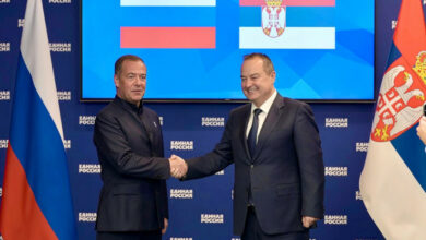 Dačić i Medvedev razgovarali o bezbjednosti i pritiscima Zapada