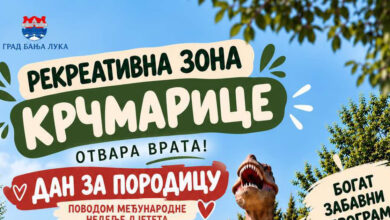 Otvara se rekreativna zona Krčmarice uz dino park i zabavni program