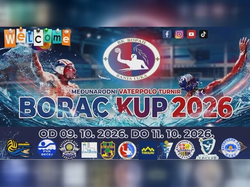 Borac kup 2026 okuplja dvanaest ekipa na Gradskom olimpijskom bazenu