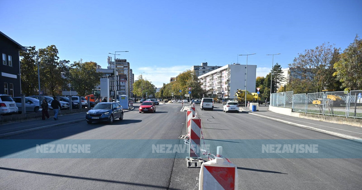 Asfaltirane sve trake na kružnom toku kod Audi servisa