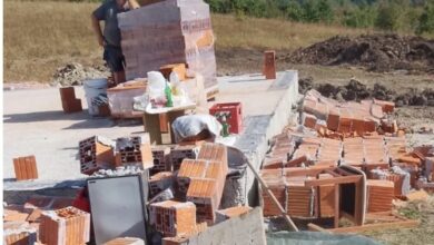Zidovi kuće u izgradnji srušeni kod Kotor Varoša: Vlasnik zatekao porušen objekat