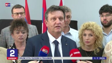 Branko Blanuša na konferenciji za novinare u Banjaluci