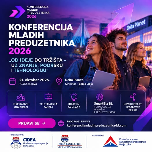 Konferencija mladih preduzetnika okuplja buduće lidere u Banjaluci