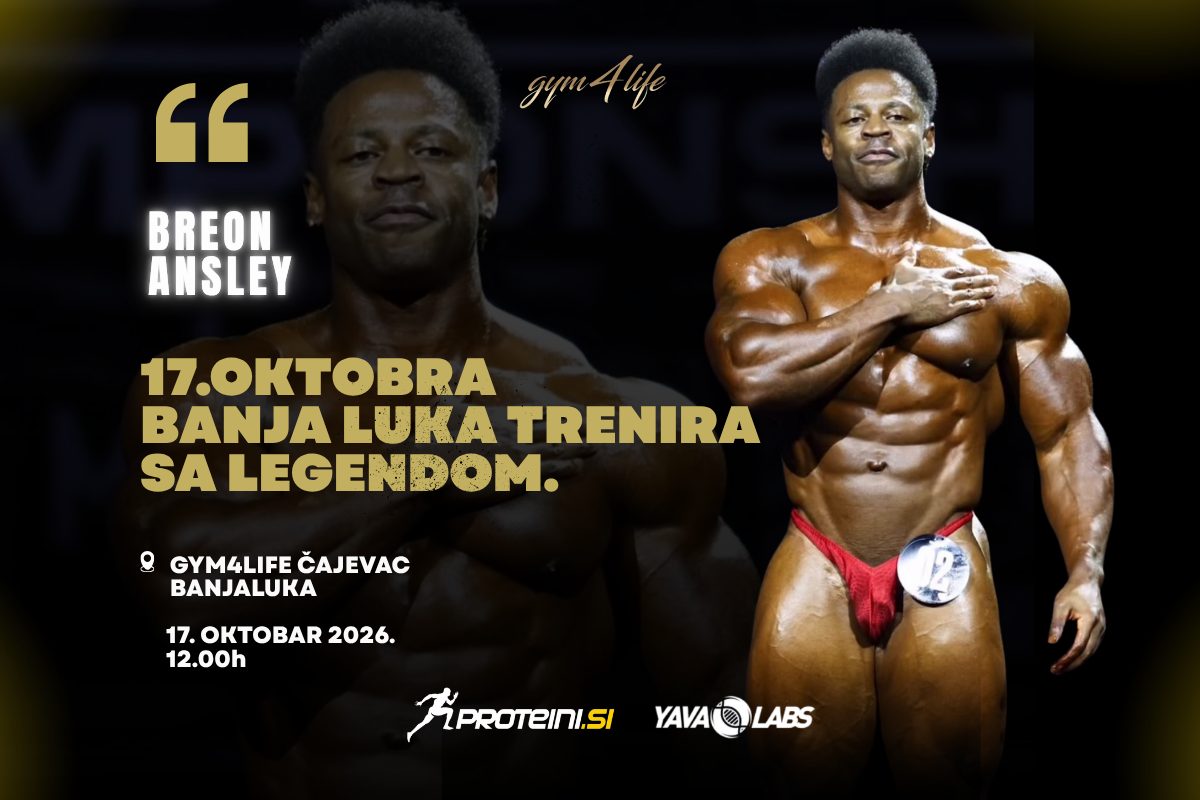 Fitnes spektakl u gradu: Breon Ansley stiže u Banjaluku