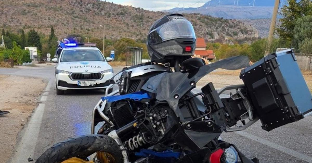 Teška saobraćajna nesreća kod Mostara odnijela jedan život: Ljekari se bore za saputnicu nastradalog motocikliste
