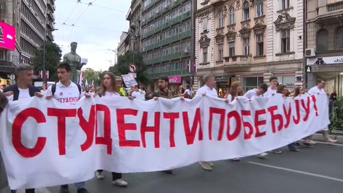 Studentska lista se oglasila nakon izbornog trijumfa u Srbiji