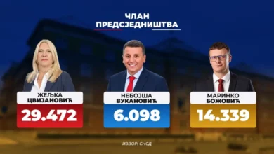 Željka Cvijanović u vođstvu prema prvim stranačkim podacima